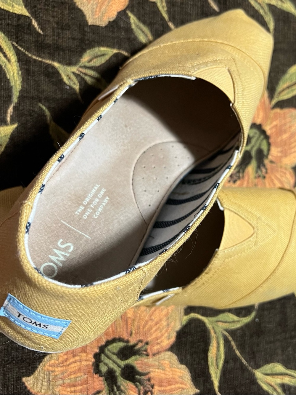 Toms Yellow Canvas Slip-On